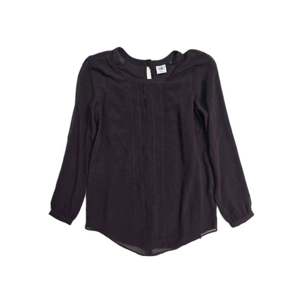 Cabi Blouse XS Burgundy‎  Long Sleeves 3092 Entice
